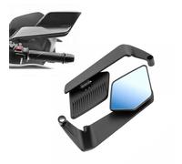 Espejos Retrovisores de ala Aerodinámica para Benelli Tornado 252R 2021-2024, Espejos Laterales de Motocicleta Accesorios de Aleación de Resistente ala de Viento,Blue-Mirror