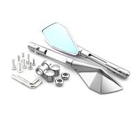 Espejos Retrovisores De Aluminio CNC para Motocicleta, Espejo Convexo Lateral Cristal Azul, Verde, Negro, Dorado, Rojo para Z900 Z900RS para Ninja 250