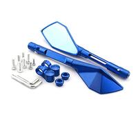 Espejos Retrovisores De Aluminio CNC para Motocicleta, Espejo Convexo Lateral Cristal Azul, Verde, Negro, Dorado, Rojo para Z900 Z900RS para Ninja 250