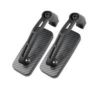 Espejos Retrovisores De Aluminio Para Motocicleta Para Aprilia Shiver Tuono Mana Dorsoduro Pegaso SXV Scarabeo SR50R Sportcity(Negro 1)