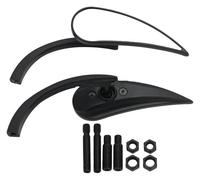 Espejos retrovisores de Extremo de Manillar para Motocicleta Suzuki Volusia Boulevard Marauder Intruder LC C109R C50 C90 M109R M50 S40 Espejos retrovisores Laterales F Negro (E(Negro))