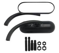 Espejos retrovisores de Extremo de Manillar para Motocicleta Suzuki Volusia Boulevard Marauder Intruder LC C109R C50 C90 M109R M50 S40 Espejos retrovisores Laterales F Negro (D (Negro))