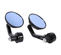 Espejos retrovisores de motocicleta, 1 par 7/8 "Aluminio Retrovisores traseros retrovisores laterales Universal Manija Barra Extremo Espejos
