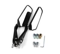 Espejos retrovisores de motocicleta Espejos Retrovisores Laterales De 8mm 10mm Motocicletas Para Ducati(Blanco)