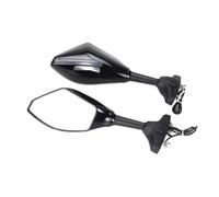 Espejos retrovisores de motocicleta Para CBR900RR CBR929RR CBR954RR RC51 RVT1000R 2000-2005 2000-2006 Retrovisores Traseros Con Intermitentes 2001 2002 2003 2004(Black-Clear)