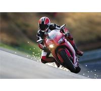 Espejos retrovisores de Motocicleta para MP3 250 300 500 HPE Espejos Laterales de Motocicleta(Red)