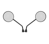 Espejos retrovisores de seguridad marco de plástico de alta resistencia duradero fácil de instalar para bicicletas eléctricas motocicletas bicicletas paquete de 2 negro
