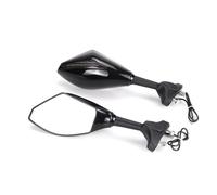 Espejos Retrovisores Deportivos Con Intermitentes Para Aprilia GPR125 RS125 RSV4 Para Factory RSV4R RSV4 RF RSV4 RR(Black-Smoke)
