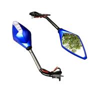 Espejos retrovisores Espejo Retrovisor De Señales De Giro De Motocicleta De 10mm 2 Unids/par Scooter E-Bike Retrovisor Espejo Convexo Lateral Trasero