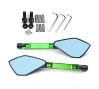 Espejos Retrovisores Espejo Retrovisor Lateral De Aluminio Para Motocicleta Para MT07 MT09 MT03 MT10 MT25 De 8 Mm Y 10 Mm.(Verde)