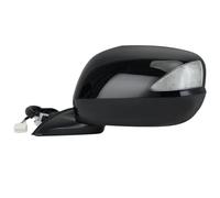 Espejos Retrovisores Espejo Retrovisor Lateral Para MK3 Para Jazz 2009-2014 Eléctrico Manual Plegable Con Luces De 5 Pines Color Negro Brillante(L)