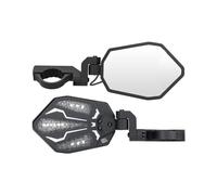 Espejos retrovisores Espejos Retrovisores Laterales CNC UTV De 1,6-2 Pulgadas con Luz RGB Compatibles con RZR para ca&n-Am Maverick