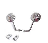 Espejos Retrovisores Estilo Retro Motocicletas Para Suzuki GSR 600 Para SV650 Para V-Strom 650 1050 Para Bandit 1250s Manillar7/8'' Redondos 8/10mm(Chrome long-holder)