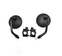 Espejos Retrovisores Estilo Retro Motocicletas Para Suzuki GSR 600 Para SV650 Para V-Strom 650 1050 Para Bandit 1250s Manillar7/8'' Redondos 8/10mm(Black short -holder)