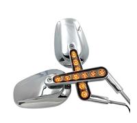 Espejos retrovisores izquierdo derecho con vástago compatibles Harle DAVIDSON SOFTAIL XL/VRSCAW V-ROD NEGRO(MT415-CD)