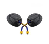Espejos Retrovisores Laterales 1 Par De Espejos Retrovisores Laterales De Fibra De Carbono para Motocicletas De 8/10 Mm, Universales, para Extremos De Manillar