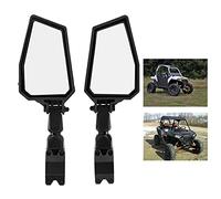 Espejos Retrovisores Laterales Accesorio UTV de Repuesto para Espejo UTV Reemplazo de Abrazadera de 1,75 Pulgadas Ajustable de 180 Grados para Polaris RZR 800 900 1000 XP