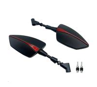 Espejos Retrovisores Laterales Ajustables Universales Para DUCATI Para MONSTER 400 620 695 696 750 795 796 821 937 1000 (8/10 Mm)(Red)