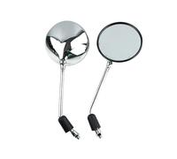 Espejos Retrovisores Laterales Cromo 10mm retrovisor para Motocicleta Espejo Lateral Redondo Scooter para CB350 CB360 CB400 CB450 CB500 CB650 CB750 CB600 CB900