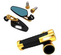 Espejos Retrovisores Laterales De Aluminio Para Manillar Motocicleta Para Benelli TNT125/125i TRK251 TRK 502X RFS 150i(Gold A)