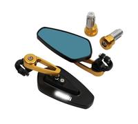 Espejos Retrovisores Laterales De Aluminio Para Manillar Motocicleta Para Benelli TNT125/125i TRK251 TRK 502X RFS 150i(Gold B)