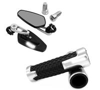 Espejos Retrovisores Laterales De Aluminio Para Manillar Motocicleta Para Benelli TNT125/125i TRK251 TRK 502X RFS 150i(Silver A)