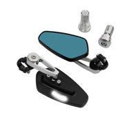 Espejos Retrovisores Laterales De Aluminio Para Manillar Motocicleta Para Benelli TNT125/125i TRK251 TRK 502X RFS 150i(Silver B)