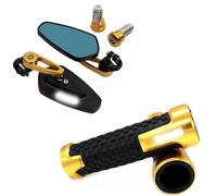 Espejos Retrovisores Laterales De Aluminio Para Manillar Motocicleta Para BN300 BN600 TNT300 TNT600 BN302 TNT250(Gold A)