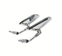 Espejos Retrovisores Laterales De Metal Rectangulares Retro De 10 Mm para Motocicleta Carcasa De Plástico Universal para CA250