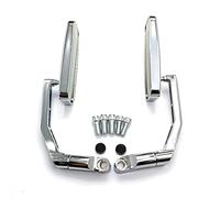 Espejos Retrovisores Laterales De Motocicleta De Aleación De Aluminio De 8mm Y 10mm Para MT-01 MT-03 MT-07 MT-09/SR/FZ-07 FZ-09 MT-10(Plating)
