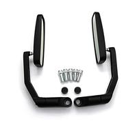Espejos Retrovisores Laterales De Motocicleta De Aleación De Aluminio De 8mm Y 10mm Para MT-01 MT-03 MT-07 MT-09/SR/FZ-07 FZ-09 MT-10(Negro)