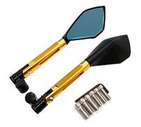 Espejos Retrovisores Laterales Motocicleta Para Benelli TNT TRE BX Para Caffe Para Quatro Para Velvet 8mm 10mm espejos laterales de motocicleta(ORO)