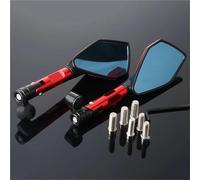 Espejos Retrovisores Laterales para Motocicleta para H&Onda MSX 125 para CB500X NC750X para CB750 CRF1100L Africa Twin Espejo De Campo Amplio Espejo Reflector(Rojo)
