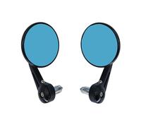 Espejos Retrovisores Laterales Redondos De Aluminio 7/8" para Manillar Motocicleta, Compatibles con Scooters Cafe Racer Y Otras Motos