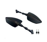 Espejos Retrovisores Laterales Universales De Aluminio CNC Tipo Tomahawk Para Aprilia SR GT 125/200/400 8 Mm Y 10 Mm(Black)
