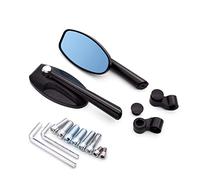 Espejos Retrovisores Laterales Universales Para Motocicleta, Espejo Antideslumbrante Azul, Aluminio CNC Para S 600 750 KATANA B-KING RM125 RM250(NEGRO)