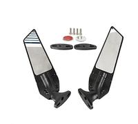 Espejos retrovisores modificados, espejo lateral giratorio ajustable para ala de viento para Kawasaki ZX6R ZX10R ZX12R Ninja 250 300 400 650 H2 H4