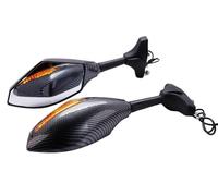 Espejos Retrovisores Moto Espejo Retrovisor Carbono Señal Giro En Forma De Flecha para Suzuki para GSXR 1000 1300 600 1992-2004 2005 2006 2007 2008 2009 2010 2011 Espejos Laterales Ajustables