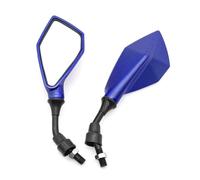 Espejos Retrovisores Moto Espejo Retrovisor De Motocicleta Para Scooter Para Bicicleta Eléctrica Para Marcha Atrás Para Auxiliar Modificados Piezas Repuesto Universales M10 Espejos Laterales(Blue)