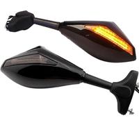 Espejos Retrovisores Moto Espejo Retrovisor Deportivo con Señal De Giro Integrada para Motocicleta para Suzuki para GSXR600 para GSXR1000 2001-2005 Espejos Laterales Ajustables