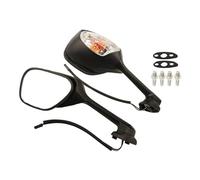 Espejos Retrovisores Moto Espejo Retrovisor Giratorio Plegable con Señal De Giro para K11 para GSXR600 para GSXR750 2009-2021 para GSXR1000 2009-2016 Espejos Laterales Ajustables