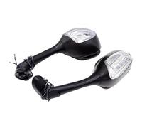 Espejos Retrovisores Moto Espejo Retrovisor para Motocicleta De 2 Piezas con Luz LED De Señal De Giro para Suzuki para GSXR1000 2005 2006 2007 2008 Espejos Laterales Ajustables