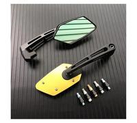 Espejos Retrovisores Moto Espejo Retrovisor para Motocicleta, Extremo del Manillar, Espejos Laterales Giratorios De 8 Mm Y 10 Mm, Espejo De Marcha Atrás para Motocicleta, Accesorios Y Piezas