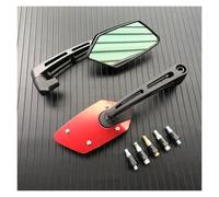 Espejos Retrovisores Moto Espejo Retrovisor para Motocicleta, Extremo del Manillar, Espejos Laterales Giratorios De 8 Mm Y 10 Mm, Espejo De Marcha Atrás para Motocicleta, Accesorios Y Piezas