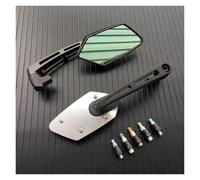 Espejos Retrovisores Moto Espejo Retrovisor para Motocicleta, Extremo del Manillar, Espejos Laterales Giratorios De 8 Mm Y 10 Mm, Espejo De Marcha Atrás para Motocicleta, Accesorios Y Piezas