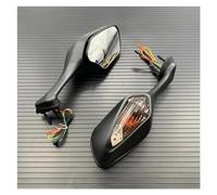 Espejos Retrovisores Moto Espejo Retrovisor Plegable para Motocicleta Accesorios para Motocicleta Espejos Laterales con Señal De Giro para CBR1000RR 2008-2016 Espejos Laterales Ajustables(Smoke Lens)