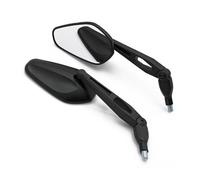 Espejos Retrovisores Moto Espejo Retrovisor Universal para Motocicleta M10, Carcasa Negra, Rotación De 360 Grados, Varilla Ajustable. Espejos Moto Laterales