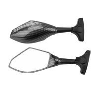 Espejos Retrovisores Moto Espejos Laterales Espejo Retrovisor Espejos De Señal De Giro De Motocicleta Un Par De Indicadores De Giro Integrados Espejos Laterales Ajustables(Fibra de Carbon)