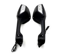 Espejos Retrovisores Moto Espejos Laterales para Motocicleta con Luz De Señal De Giro para Kawasaki para Ninja para ZX10R para ZX-10R 2011 2012 2013 2014 2015 Espejos Laterales Ajustables