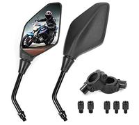 Espejos Retrovisores Moto, Espejos Moto Homologados E24, con Abrazadera 7/8" Retrovisores, Compatible con ATV Scooter MT07 MT09 Z900, Universal para Moto ATV Motocicletas,Scooters Bicicletas